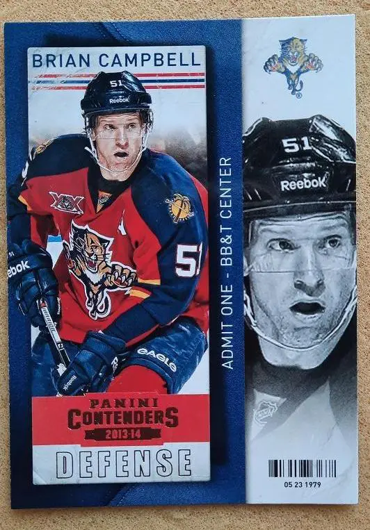 НХЛ Брайан Кэмпбелл Флорида Пантерз № 93