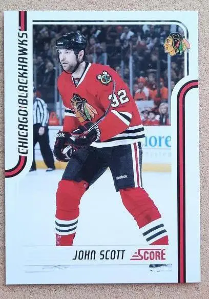 НХЛ Джон Скотт Чикаго Блэкхокс № 118
