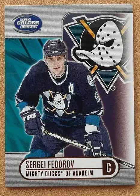 НХЛ Сергей Федоров Анахайм Майти Дакс Динамо Минск ЦСКА Москва Магнитогорск №1а