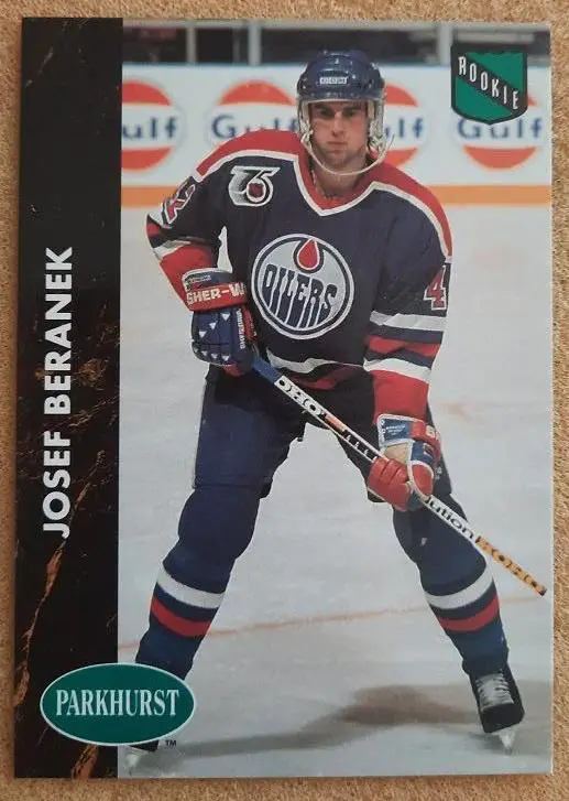 НХЛ Йозеф Беранек Эдмонтон Ойлерз № 47