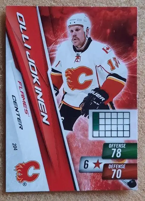 НХЛ Олли Йокинен Калгари Флэймз № 204