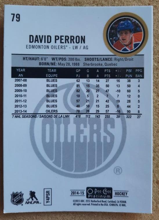 НХЛ Дэвид Перрон Сент Луис Блюз № 79 1