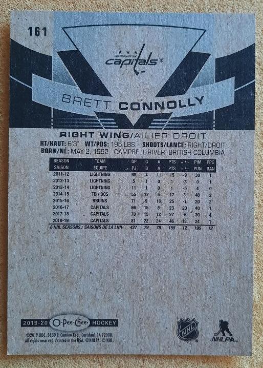 НХЛ Бретт Коннолли Вашингтон Кэпиталз № 161 1