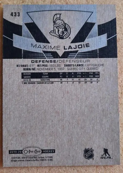 НХЛ Максим Лажойе Каролина Харрикейнз № 433 1