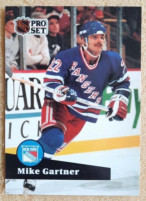 НХЛ Майк Гартнер Нью-Йорк Рейнджерс № 167