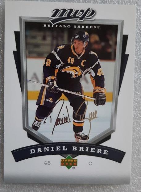 НХЛ Даниэль Бриер Баффало Сейбрз № 30 автограф