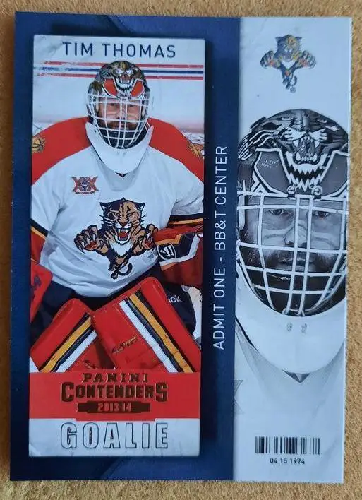 НХЛ Тим Томас Флорида Пантерз № 92