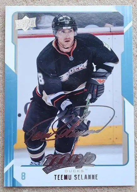 НХЛ Теему Селянне Анахайм Дакс № 3 автограф