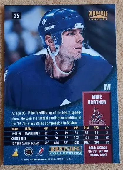 НХЛ Майк Гартнер Финикс Койотис № 35 1