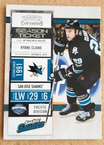 НХЛ Райан Клоу Сан-Хосе Шаокс № 95