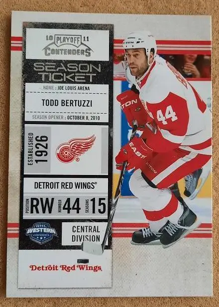 НХЛ Тодд Бертуцци Детройт Ред Уингз № 86