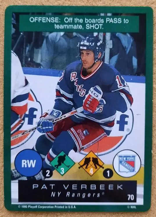 НХЛ Пэт Вербик Нью-Йорк Рейнджерс № 70