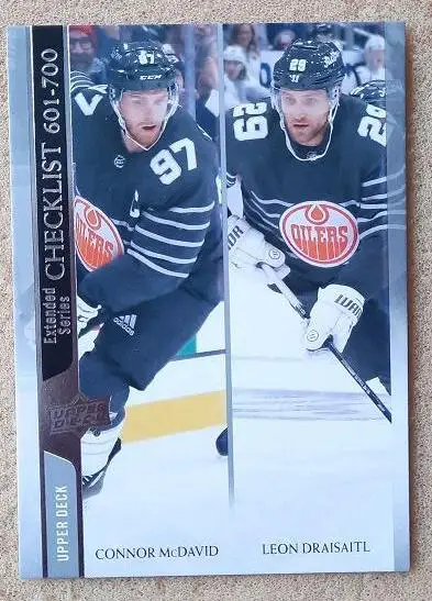 НХЛ Коннор Макдэвид Леон Драйзайтль Эдмонтон Ойлерз № 700 чек