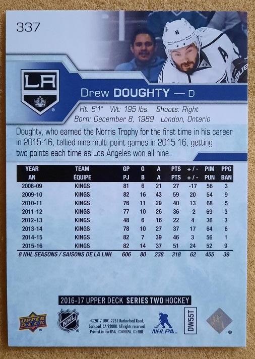 НХЛ Дрю Даути Лос-Анжелес Кингз № 337 1