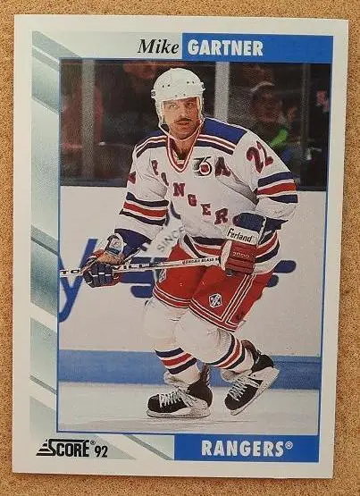 НХЛ Майк Гартнер Нью-Йорк Рейнджерс № 50