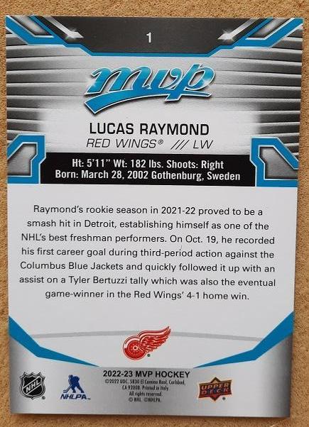 НХЛ Лукас Рэймонд Детройт Ред Уингз № 1 1