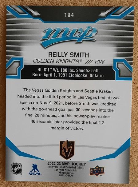 НХЛ Рейли Смит Вегас Голден Найтс № 194 1