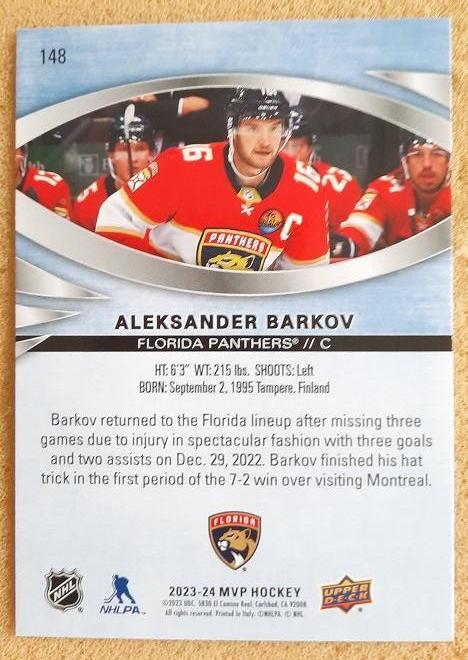 НХЛ Александр Барков Флорида Пантерз № 148 1