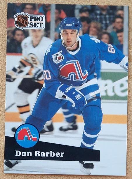 НХЛ Дон Барбер Квебек Нордикс № 464