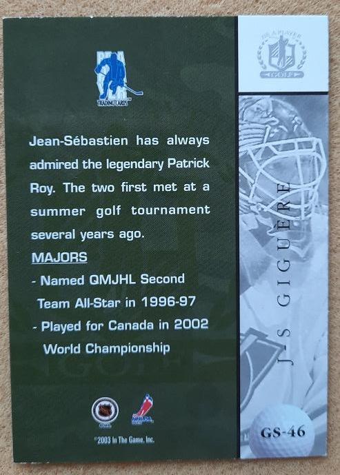 НХЛ Жан-Себастьян Жигер Анахайм Дакс № GS - 46 1