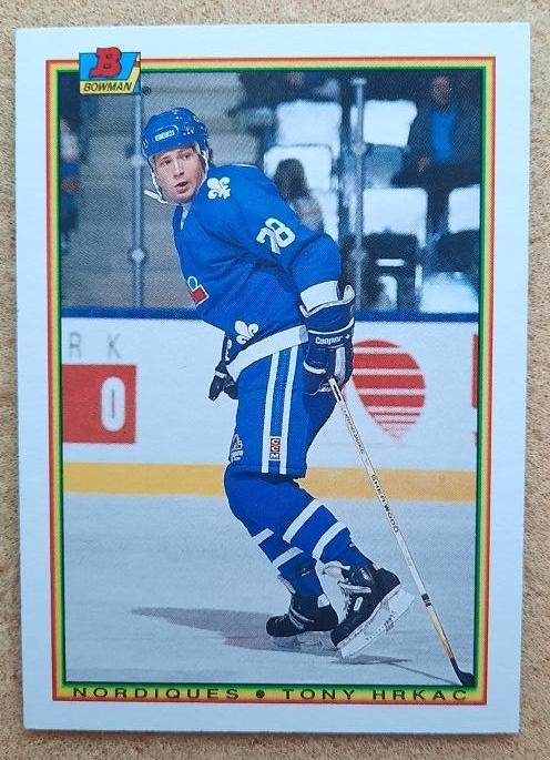 НХЛ Тони Хкрач Квебек Нордикс № 172