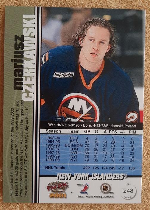 НХЛ Мариуш Черкавски Нью-Йорк Айлендерс № 248 1