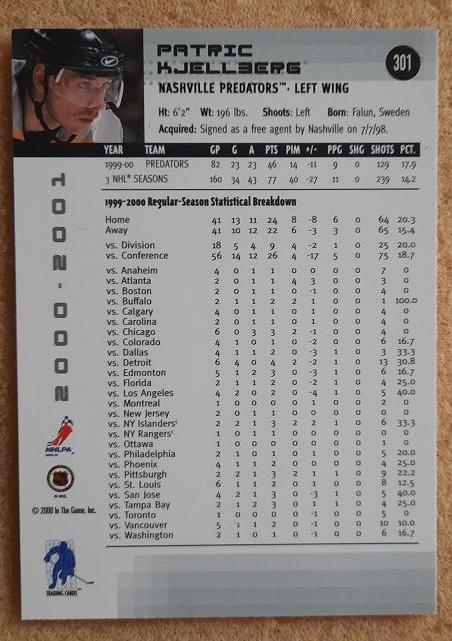 НХЛ Патрик Чельберг Нэшвилл Предаторз № 301 1