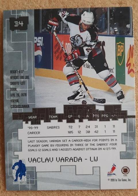 НХЛ Вацлав Варада Баффало Сейбрз № 34 1