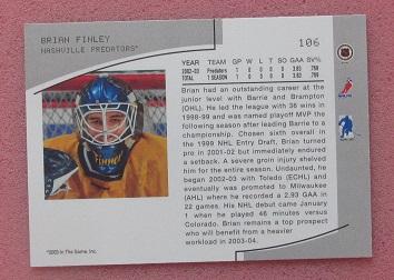 НХЛ Брайан Финли Нэшвилл Предаторз № 106 1