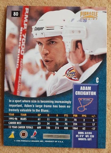 НХЛ Адам Крейтон Сент-Луис Блюз № 80 1