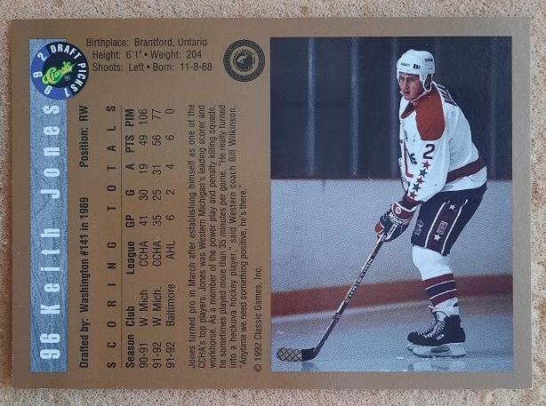 НХЛ Кит Джонс Балтимор Скипджэкс № 96 1