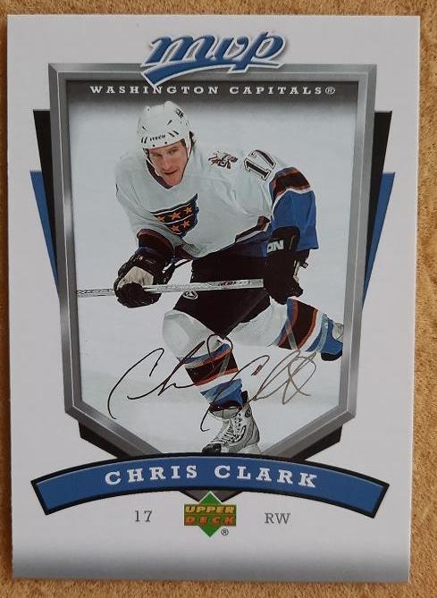 НХЛ Крис Кларк Вашингтон Кэпиталз № 297 автограф