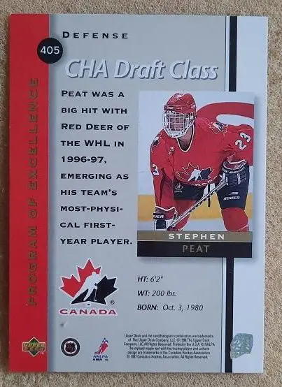 НХЛ Стивен Пит Канада № 405 1