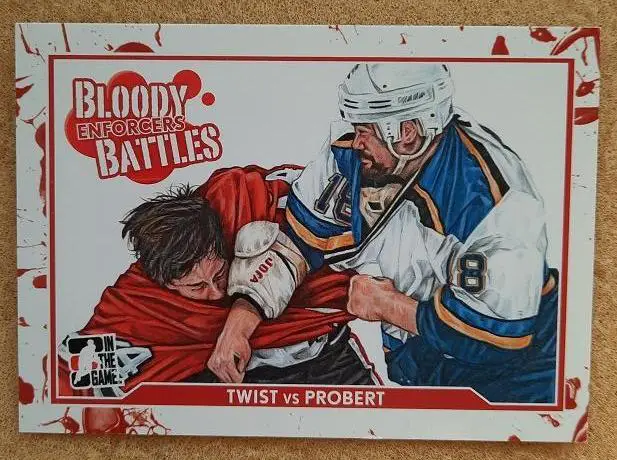 НХЛ Тони Твист Сент-Луис Блюз - Боб Проберт Чикаго Блэкхокс № 89