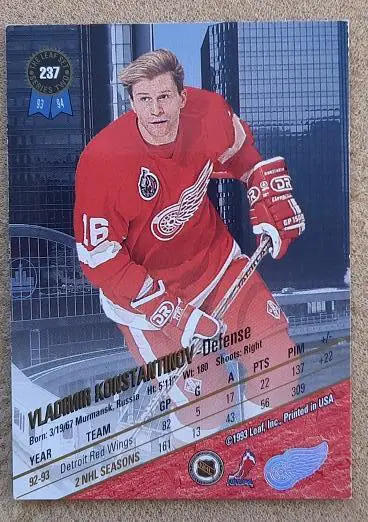НХЛ Владимир Константинов Детройт Ред Уингз ЦСКА Москва № 237 1