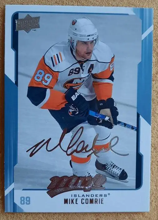 НХЛ Майк Комри Нью-Йорк Айлендерс № 182 автограф