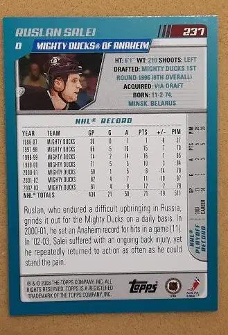 НХЛ Руслан Салей Анахайм Майти Дакс Гродно Минск Казань Ярославль № 237 1