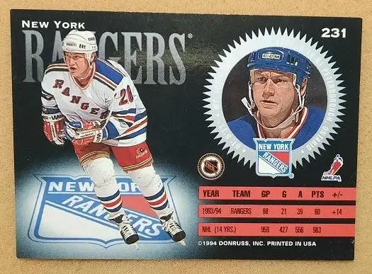 НХЛ Стив Лармер Нью-Йорк Рейнджерс № 231 1