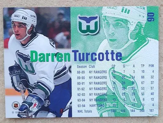 НХЛ Даррен Теркотт Хартфорд Уэйлерз № 90 1