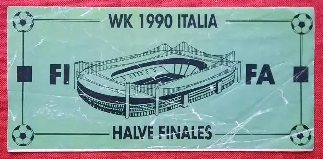 буклет Чемпионат мира 1990 Италия