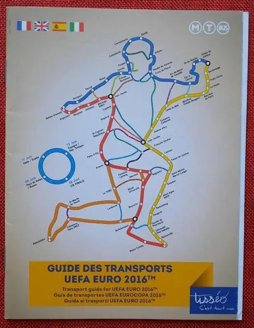 2016 Евро транспортный путеводитель для болельщиков