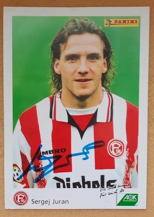 1997 автограф Сергей Юран Фортуна Дюссельдорф Германия Луганск Киев Спартак 5
