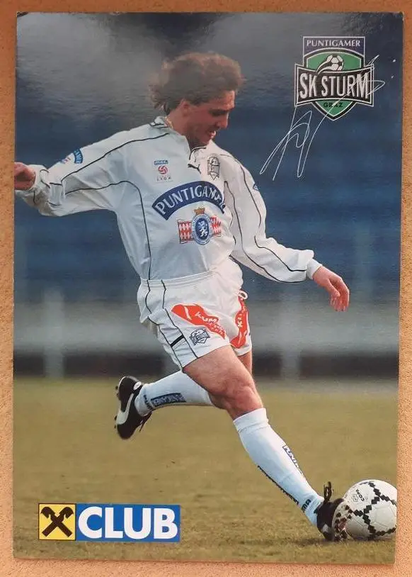 2000 автограф Сергей Юран Штурм Грац Австрия Луганск Киев Спартак