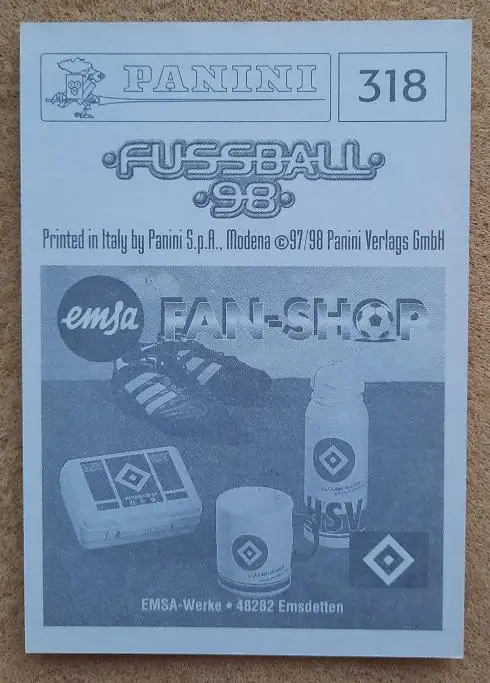 1998 Денис Клюев Шальке 04 Гельзенкирхен Германия Торпедо Москва Пресня № 318 1