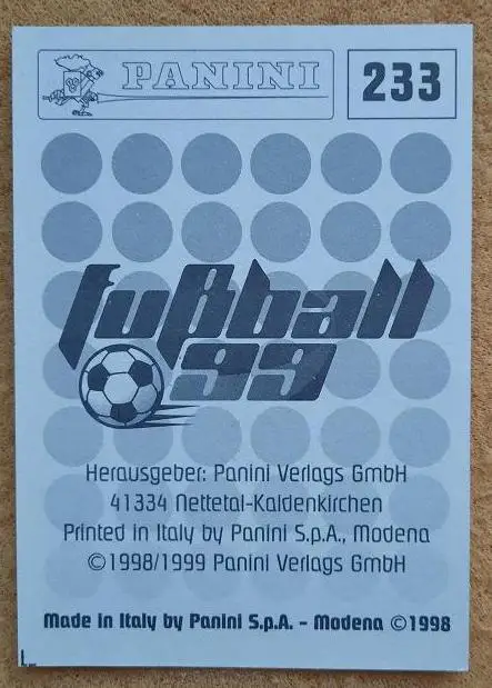 1998 автограф Сергей Кирьяков Гамбург Германия ФШМ Динамо Москва № 233 1