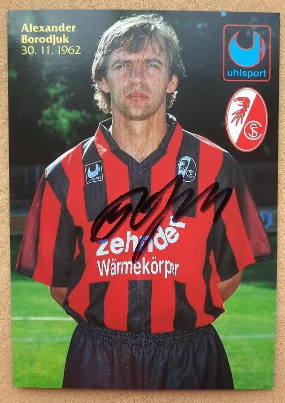 1994 автограф Александр Бородюк Фрайбург Германия Воронеж Вологда Динамо Москва
