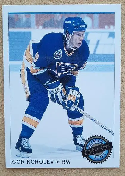 НХЛ Игорь Королев Сент-Луис Блюз Динамо Москва Ярославль Магнитогорск № 53