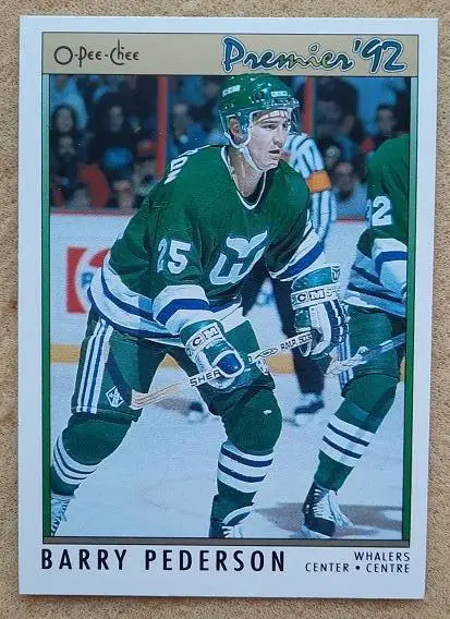 НХЛ Барри Педерсон Хартфорд Уэйлерз № 124