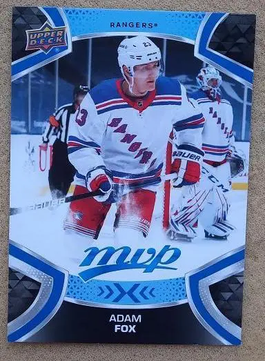 НХЛ Адам Фокс Нью-Йорк Рейнджерс № 190 блю