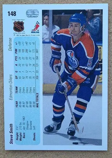 НХЛ Стив Смит Эдмонтон Ойлерз № 148 1